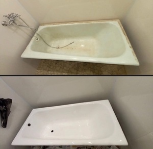 Наши работы. До и после. Реставрация ванн Реставрация ванн